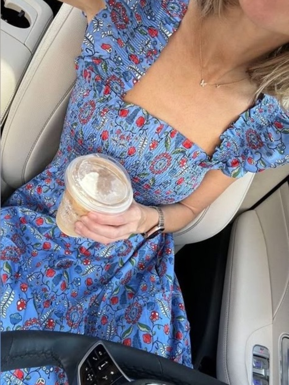 Hill House Ellie Nap Dress Swedish Blue Floral